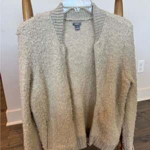 Aerie Textured Beige Cardigan